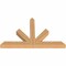 Ekena Millwork Saratoga Timber Gable Bracket, Western Red Cedar, 72"W x 45"H x 5 1/2"D x 5 1/2"F, 15/12 Pitch GBW072X45X0606SAR00SWR - alternate 2